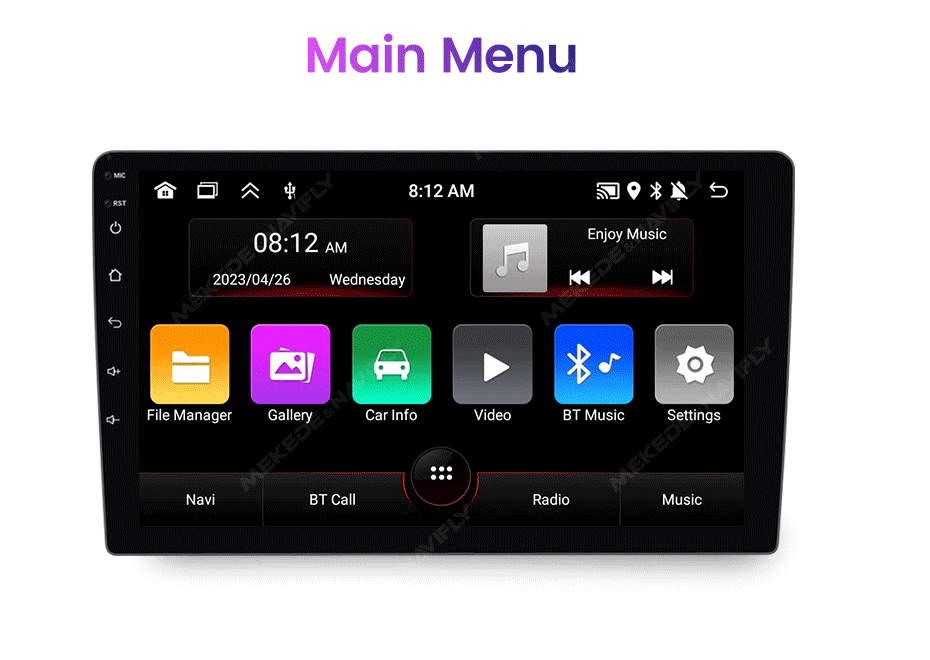 Android Car Radio For Benz Smart 453 Fortwo 2015-2020 | 9" Touchscreen With Wireless CarPlay & Android Auto