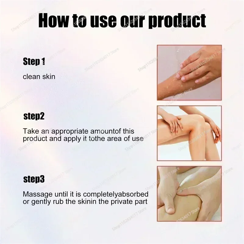 HOT ~ Crema sbiancante Parti intime Ascelle Siero sbiancante Sbiancare il culo Ginocchio Illumina l'interno della coscia Parti intime Scuro Rimuovi Mela 6