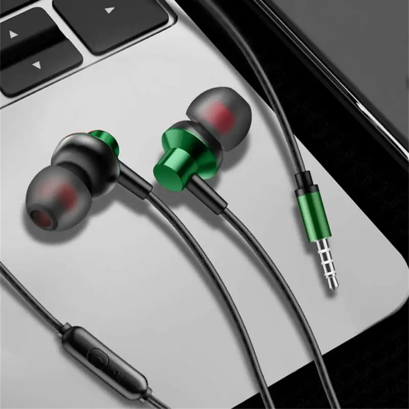 A03 3.5mm Subwoofer In-Ear Headphones Stereo HIFI Wired Earpiece Music Earphones Sport Headset for Phone