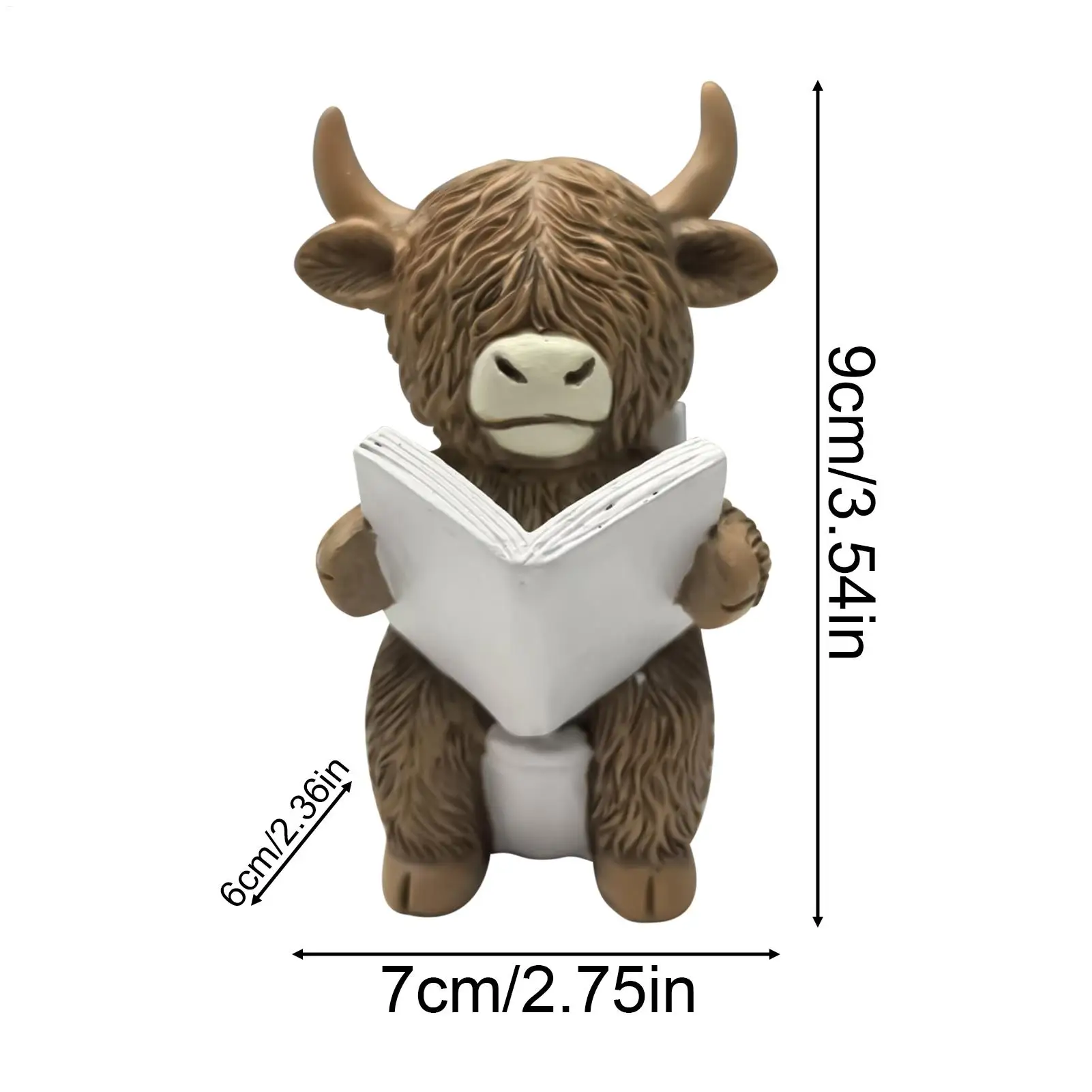 Cow Figurines Funny Resin Cattle Animal Statues For Christmas Garden Classroom Living Room Shelf Outdoor Indoor Bedroom Bathroom