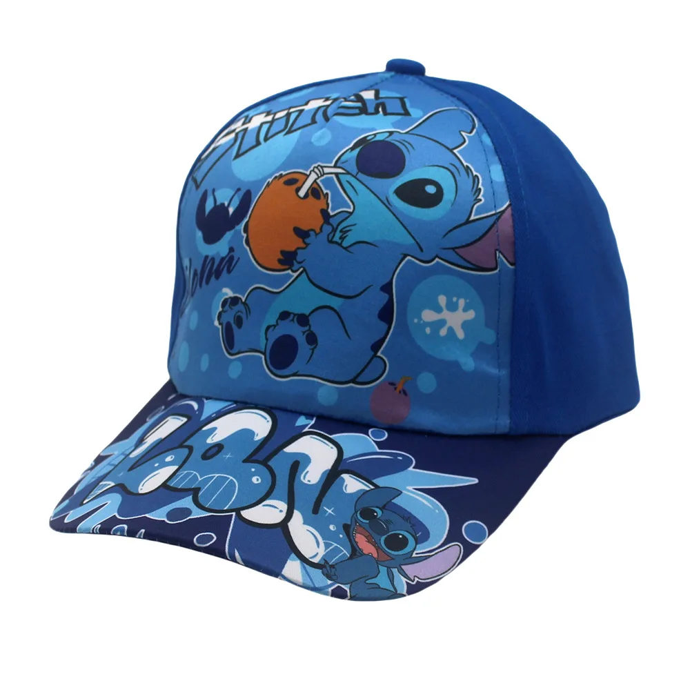 Anime Children's Hat Cartoon Stitch Printed Baseball Cap Kawaii