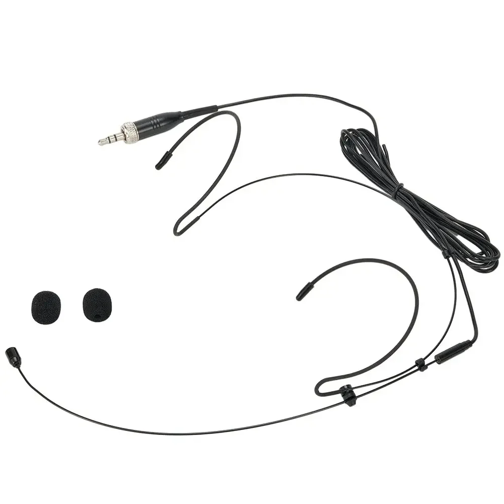 Microphone Small Ear Hooks Double Earhook Headset Mic Headworn Microphone For Shure Wireless headworn microphone