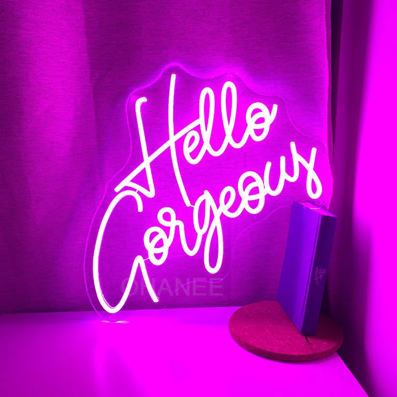 Oh Baby Neon Sign Lets Party Neon Sign Good vibes only neon sign Better Together neon sign Hello gorgeous neon pink sign