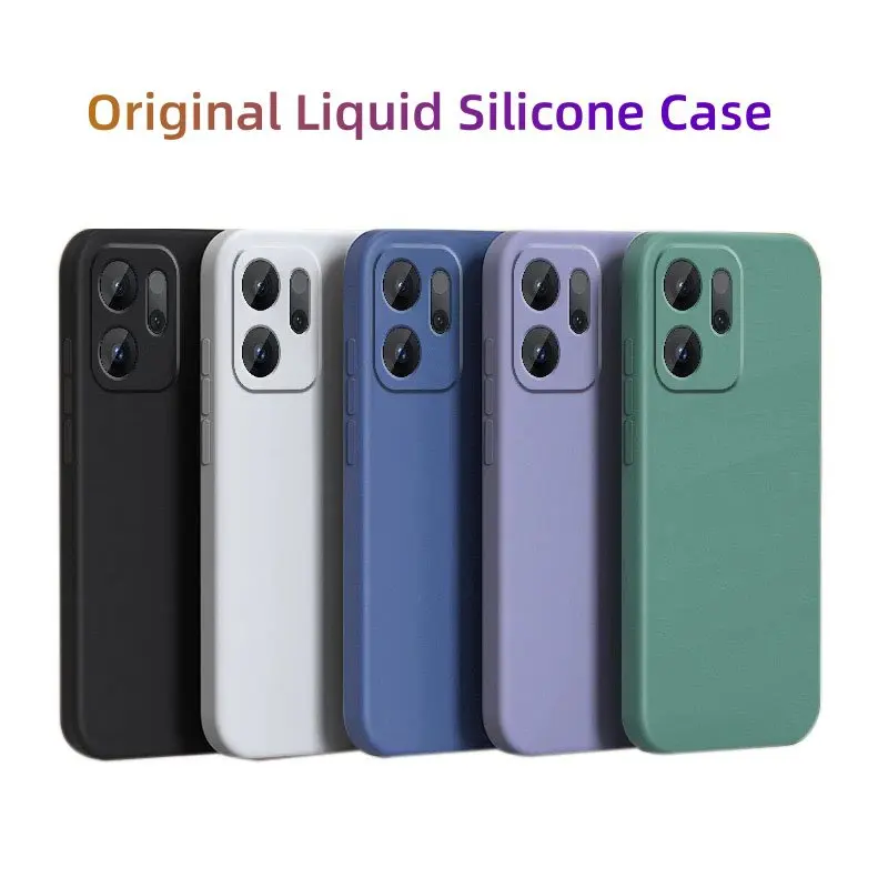 Original Liquid Silicone Soft TPU Phone Bumper Case Cover