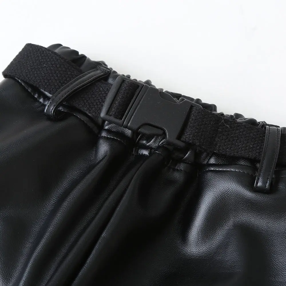 new Spring Autumn/winter Girls Kids Boys Loose pu Pants Comfortable Cute Baby Teen Clothes Children Clothing