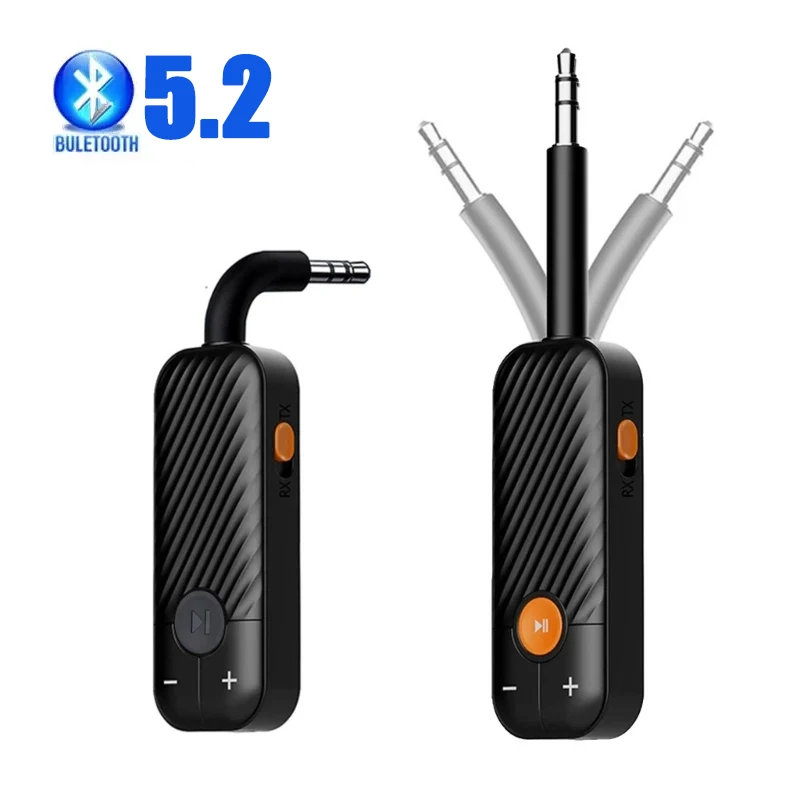 Wireless Bluetooth 5.2 Receiver Transmitter Adapter for Car Audio