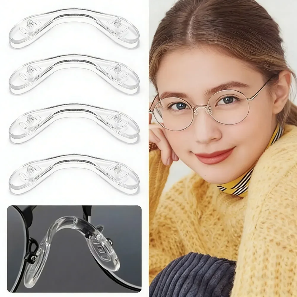편리한 경량 안경 패드 지원 1/3/5Pcs 투명 U 모양 한국어 코 패드 귀고리 여성용 남성용 어린이용
