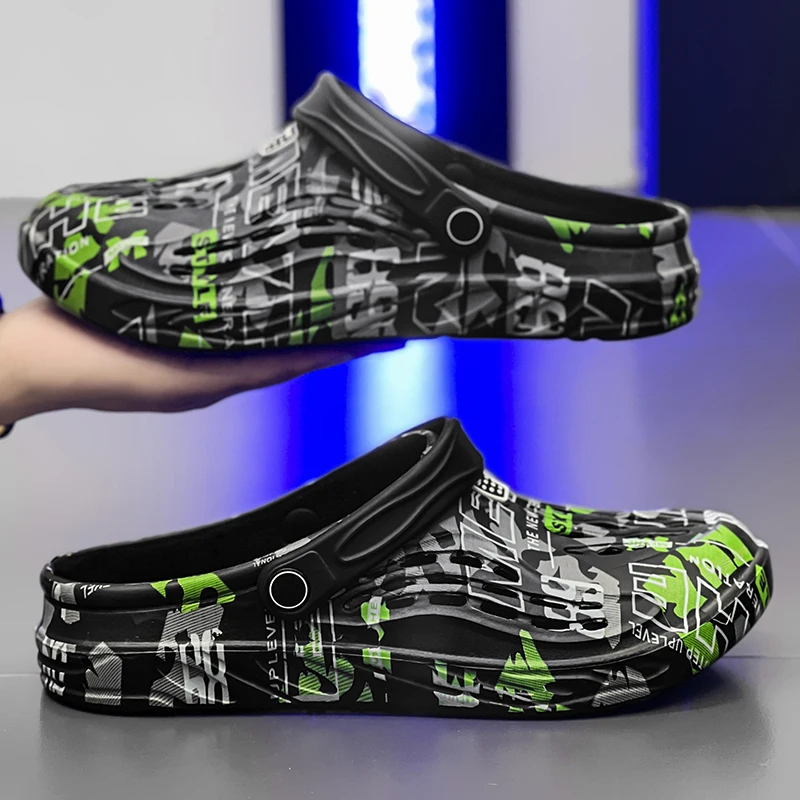 Men's Slippers Outdoor Sandals Beach Clogs Comfortable Soft Slides Indoor Water Shoes Men Outdoor Sandals Big Size 46 47 48 49 3