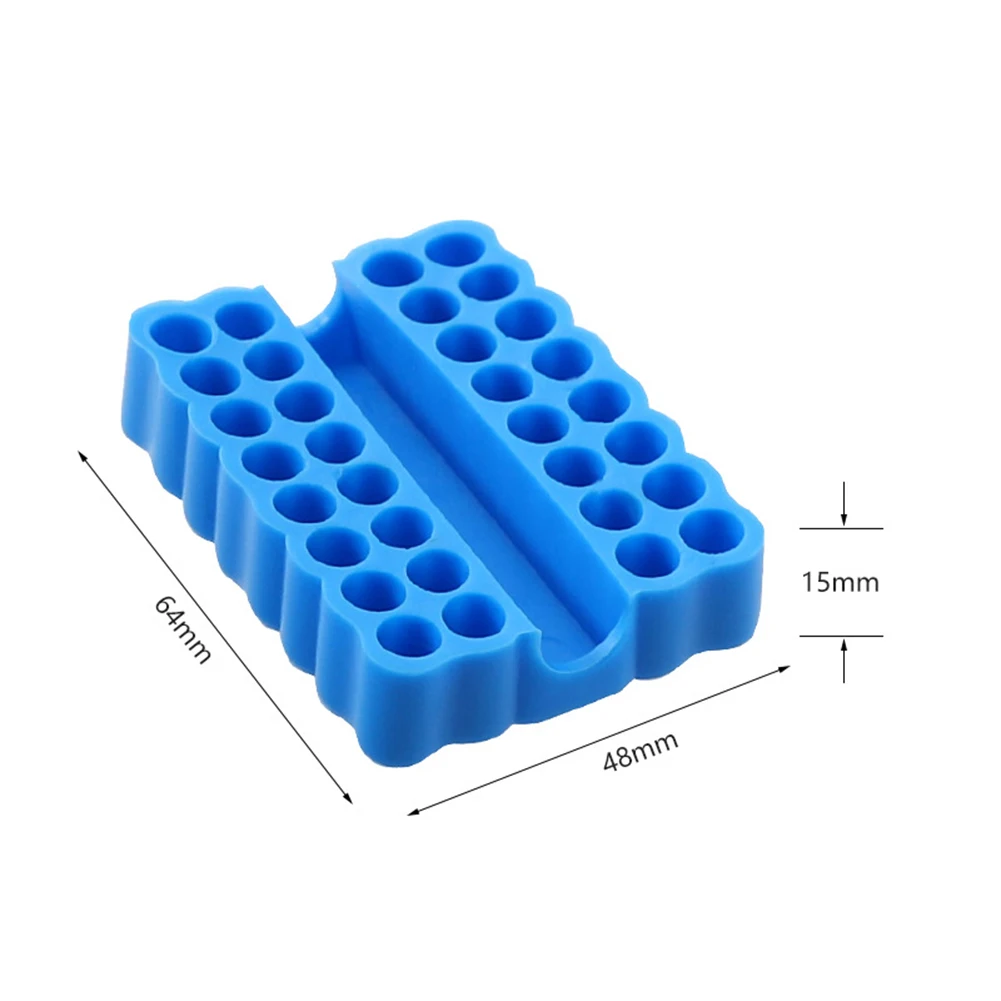32 Holes Hex Shank Screwdriver Bit Holder Multi-functional Storage Drill Bit Organizer For Storing Screwdriver Bits Home Tool tool storage box parts storage box plastic tool box storage organizer box parts organizer screwdriver storage box