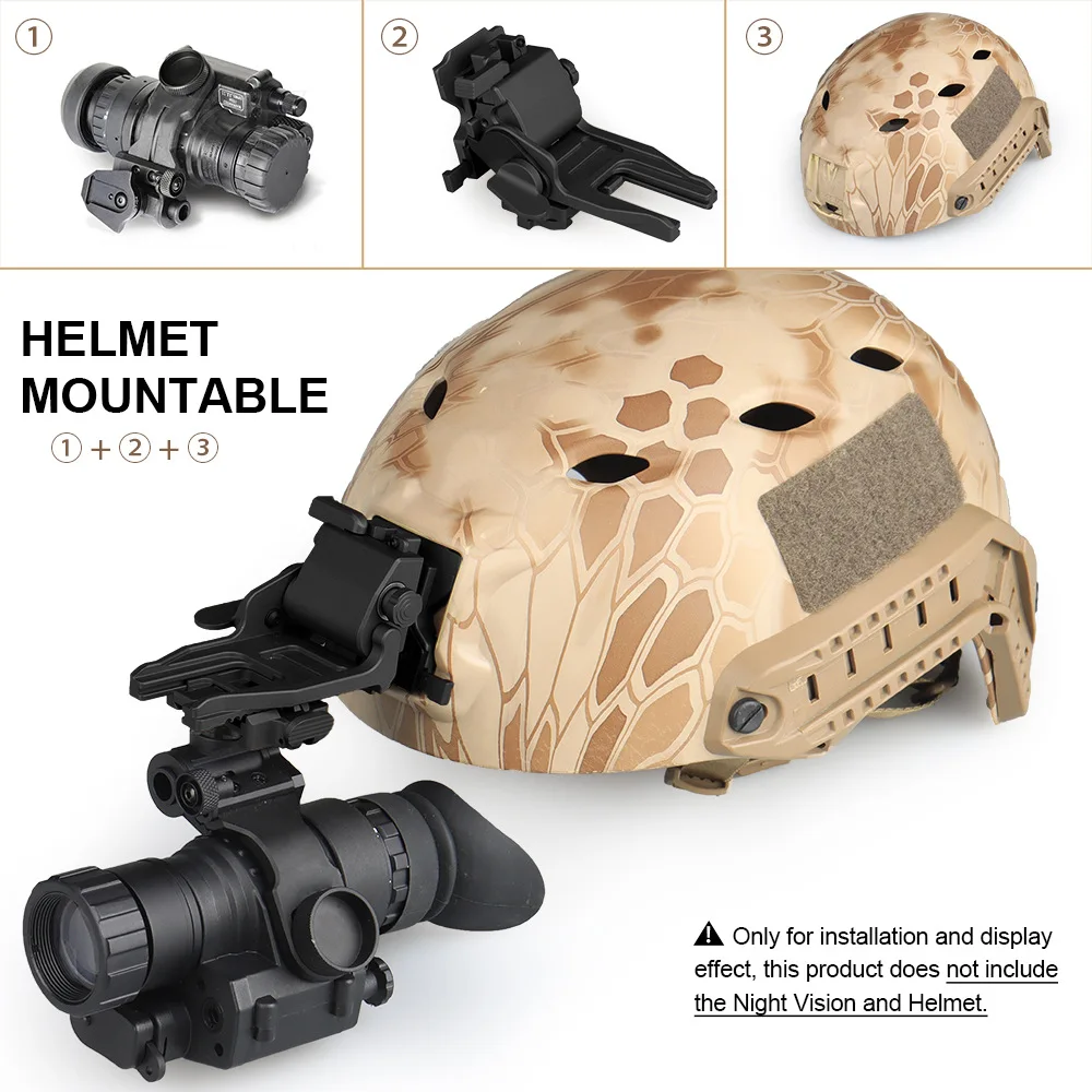 Metall NVG Helmhalterung Halter für PVS18 PVS14 Zubehör J-Arm-Adapter – Detail 12