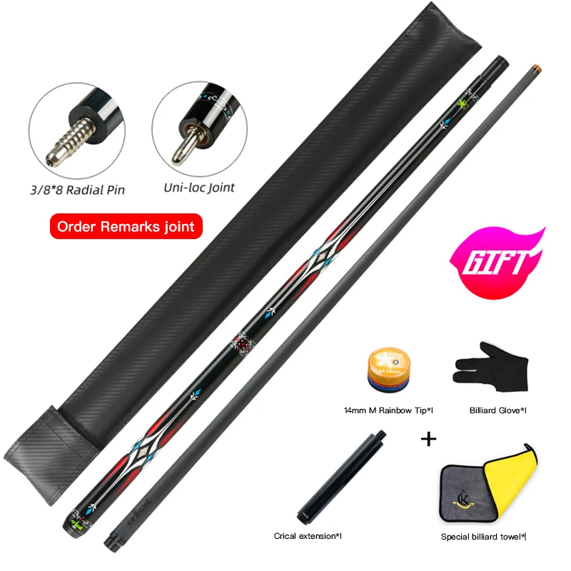Amazon.com : YEUEK YFEN Carbon Fiber Pool Cue Stick 12.5mm