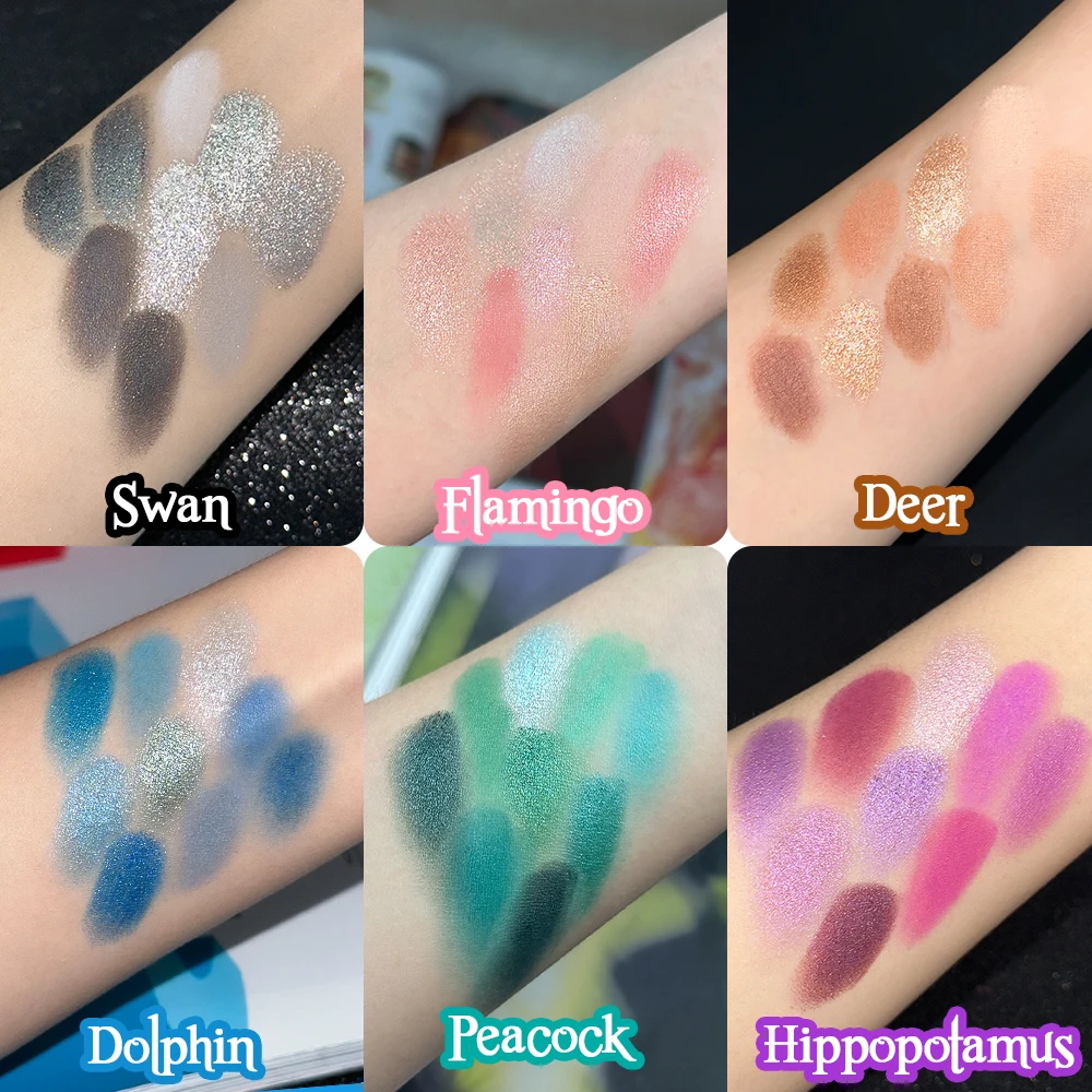 9-Grid Eyeshadow Palette Glitter Pearlescent Matte Eye Shadow Shimmer Makeup Long Lasting Women Beauty Eye Cosmetics Series 2