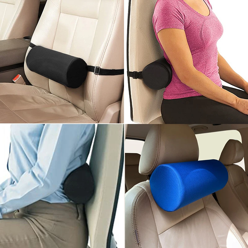 Breathable Memory Foam Lumbar Support Cushion Car Seat Waist Pillow Back Cushion Ergonomic Relieve Fatigue For Car Home Office