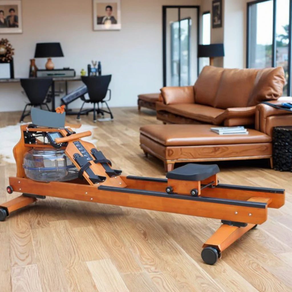 Adjustable Indoor Exercise Rowing Machine Household Sports Fitness Equipment Water Resistance Bass Magnetic Technology Foldable