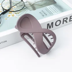 Elegant Large Hair Clamp - Seamless Duckbill Claw Clip (7 Matte  Purple)
