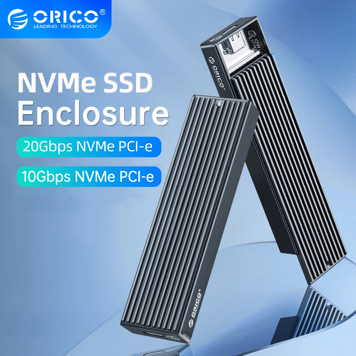 Orico 20Gbps/10Gbps M.2 NVME SSD Enclosure Type-C Solid State Drive PCI-e SSD Case HDD Case with USB Cable Box For ssd nmve