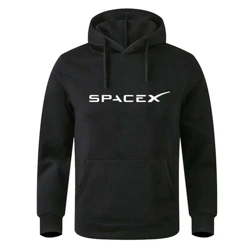 Men's Hoodies Space X Print Sports Fitness Sportswear Sweatshirts Loose Hip Hop Style Fashion Women Trainning Exercise Sweaters