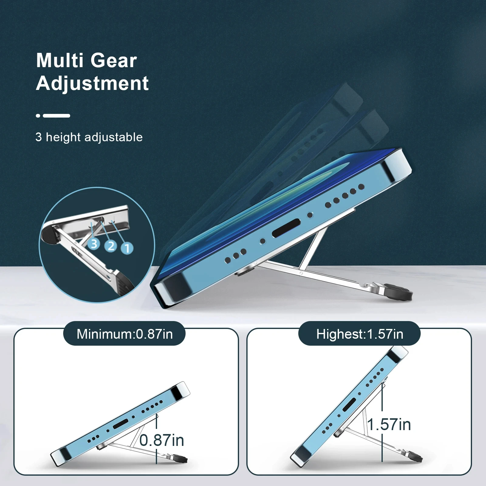 Lot De 2 Mini Supports Ordinateur Portable, Rehausseur De Clavier Portable Bureau, Support De