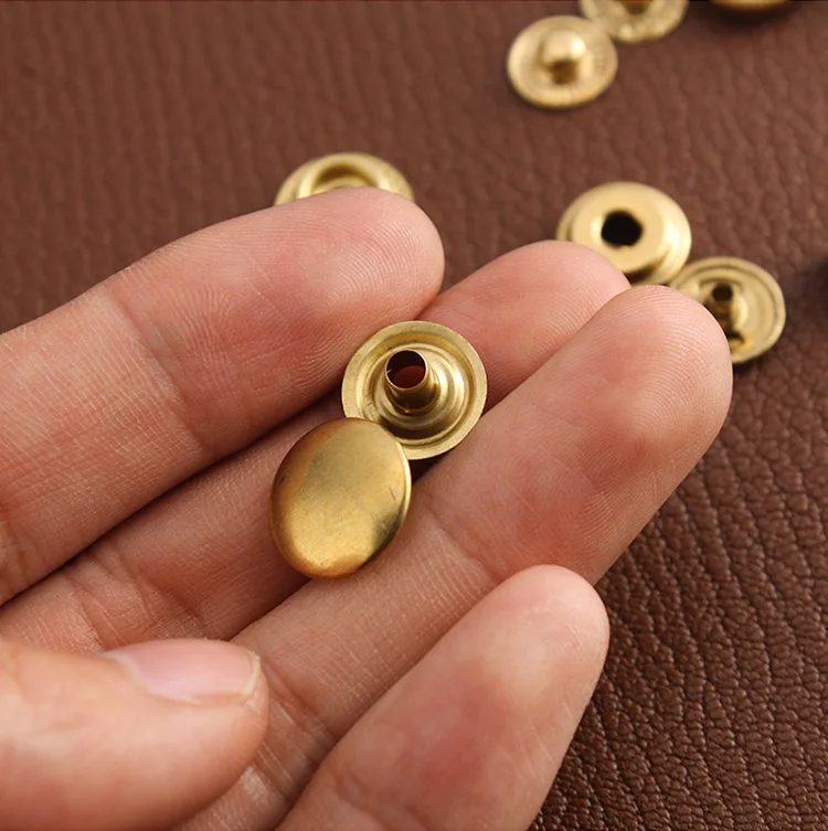 50sets Metal Brass Press Studs Sewing Button Snap Fasteners Sewing Leather Craft Clothes Bags Handmade DIY 831/633/201 Snaps 5