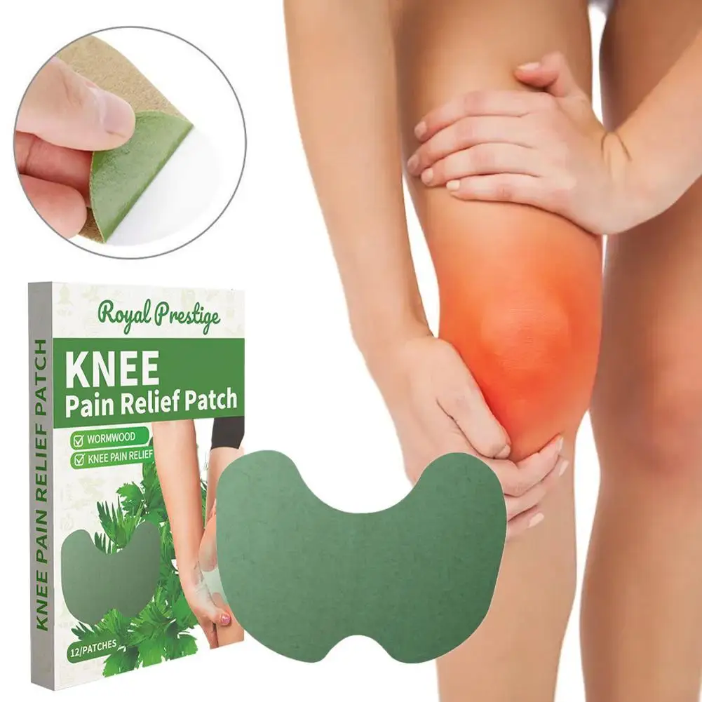 

12pcs Wormwood Knee Pain Relief Patches Chinese Wormwood Extract Sticker for Joint Ache Arthritis Rheumatoid Pain Plaster Patch