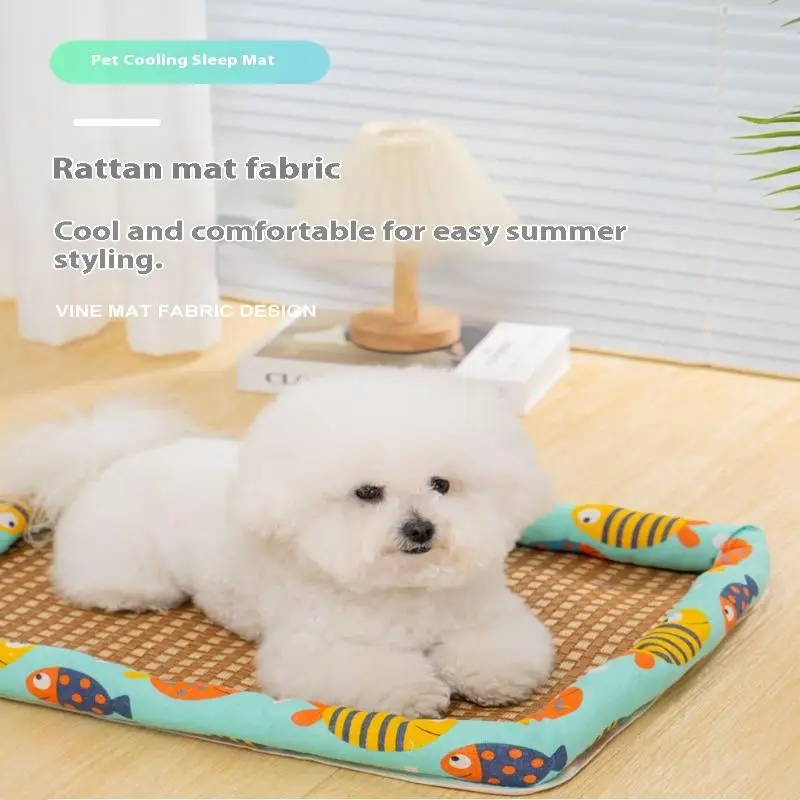 Cool Summer Pet Mat For Dogs And Cats Waterproof Cooling Bed_voghion.com