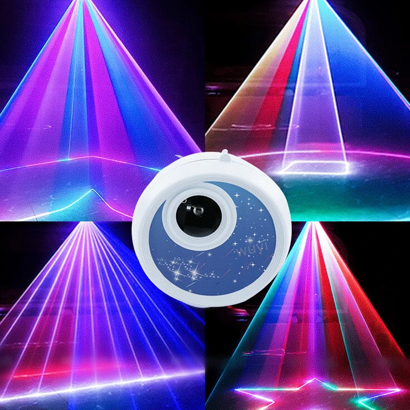 

Проектор-калейдоскоп, Полноцветный 3D Рисунок, анимационный лазерный луч