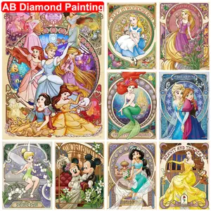 5D Diamond Painting Disney Cartoon Princess New Arrivals “Beauty and the  Beast” Hobby Art DIY Mosaic Full Drill Home Decoration