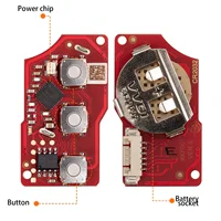 5PCS Xhorse XKB520EN Universal Remote Key รุ่นที่สองแทนที่ XKB501EN สําหรับ VW B5 พลิก 3 ปุ่ม Remote Key 4