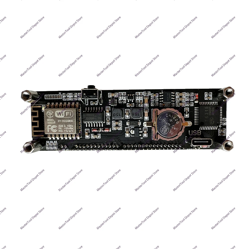 사이버펑크 VFD 야광 형광 시계 와이파이 네트워크 시계 데스크탑 장식 액세서리 USB 5V