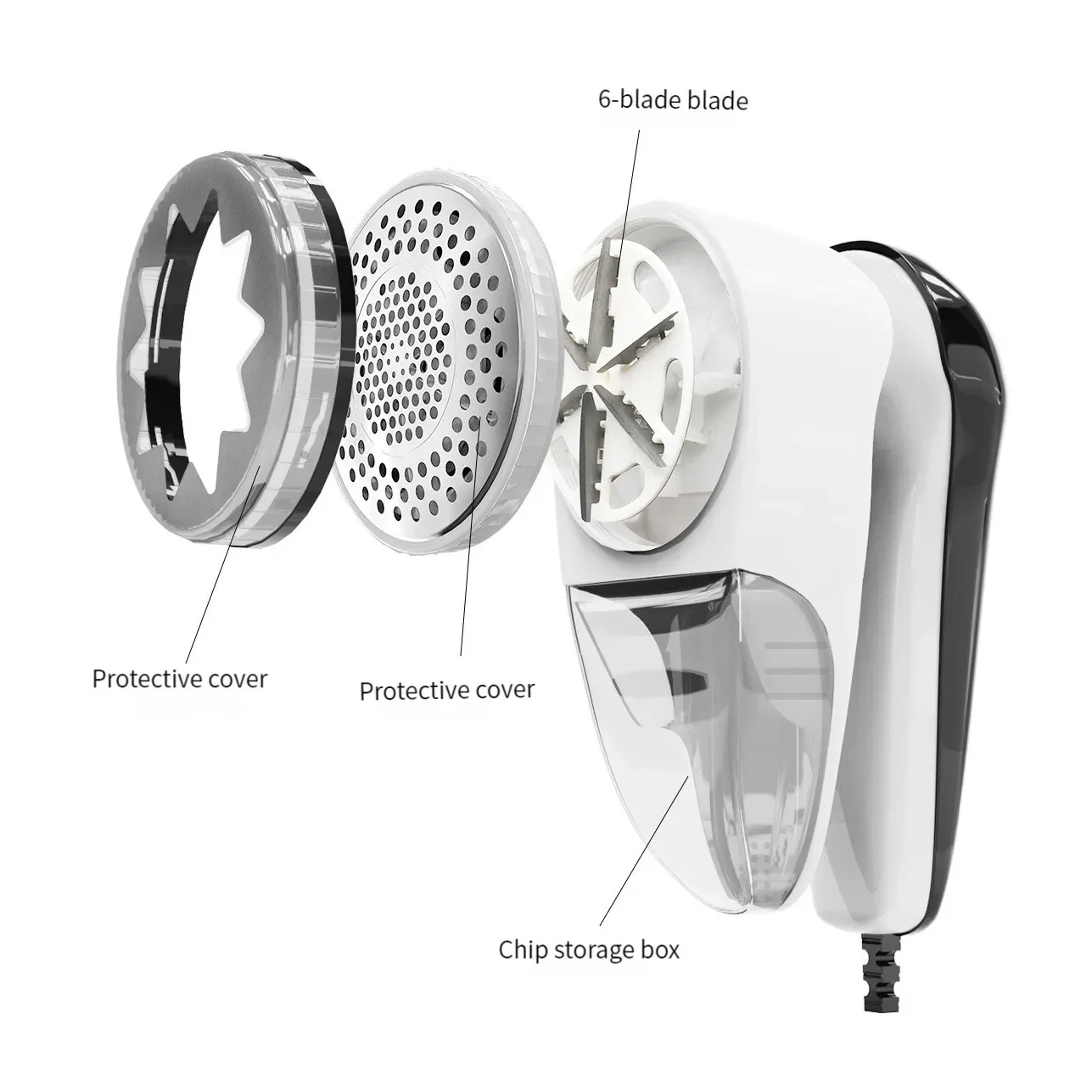 Household Clothes Shaver Fabric Lint Remover Fuzz Electric Fluff Portable Brush&blade Professional Rechargeable Lint Remover 4