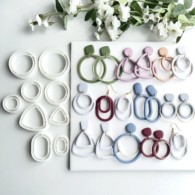 Minimalism Round Circle Thin Shape Polymer Clay Cutters Cutting