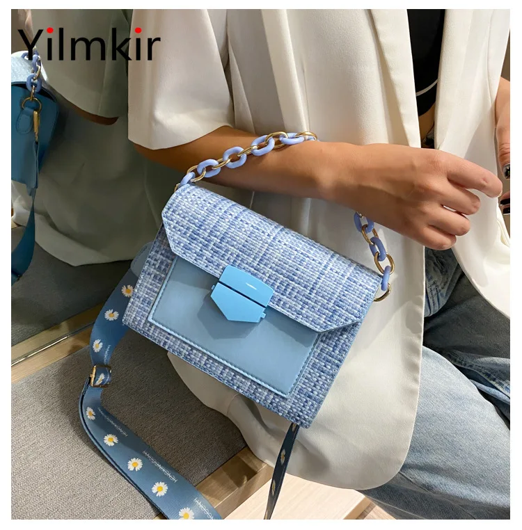 Bolsa de Ombro Viagem ao ar Bolsas e Carteiras Aleta Moda Corrente Cinta Larga Feminina Crossbody Casual Livre Multifuncional Senhoras 52 Computers & Electronics