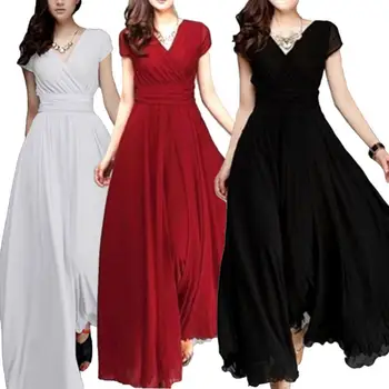 New 2019 Women Dresses Spring Summer Cotton Linen Elegant Ladies Pleated Long White Dresses V Neck Lace Up Bow S-5XL 1