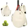 Crossbody Tennis Racket Bag Adjustable Large Capacity Tennis Crossbody Bag with Water Bottle Holder Beauty Sports Fitness Bag 5
