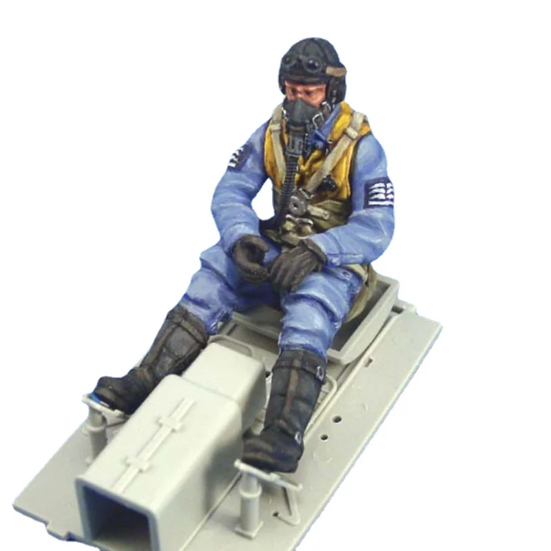 Figurine Pilote Ancien 1/10 En Résine à Peindre - Kit De Modèle Non Assemblé Pour Hobby Et Décoration