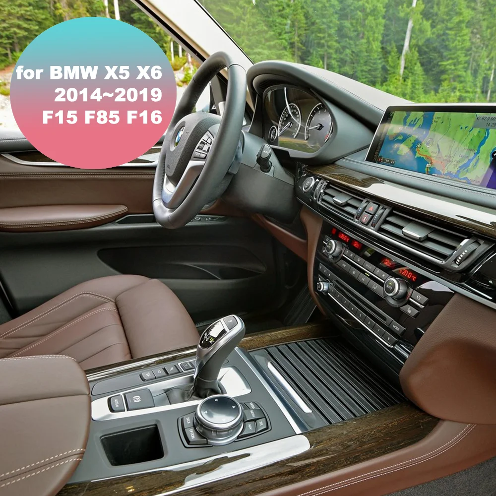 15W Car Wireless Charging for BMW X5 X6 F15 F85 F16 2014~2019 2015 Phone Fast Charger Charging Pad Plate Panel Station iPhone