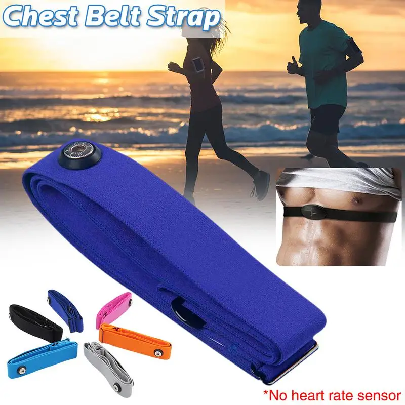 Heart rate monitor Adjustable elastic chest belt soft strap band heart rate sensor monitor chest belt strap replacement