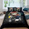 3D Cartoon Racing Motorcycle Print Duvet Cover Motocross Theme Quilt Cover for Kids Teen Boy Bedroom Duvet Cover with Pillowcase 2