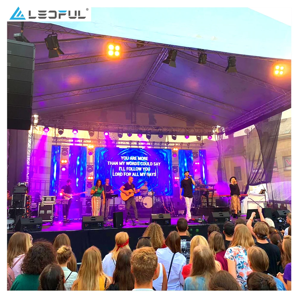 P2.6 P2.976 P3.91 P4.81 Waterproof Giant Concert Stage Led Video Wall Panel, Seamless Splicing LED Background Display