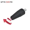 Universal Car Washing Machine Nozzle Rotating Blaster Turbo Jet Nozzle Connector 2600 PSI High Pressure Water Gun Head Washer 1