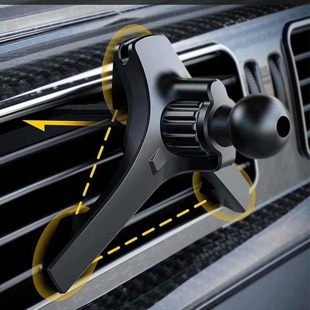 Universal 17mm Ball Head Base Car Air Vent Clip