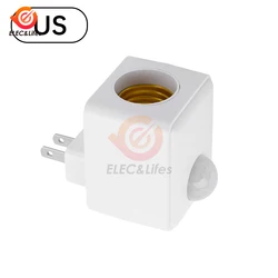 Enhanced Motion Sensor Light Bulb Adapter with Automatic LED Activation (AC 110V US Plug)