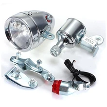 

Vintage Bicycle Motorized Bike Friction 12V 6W Generator Headlight Tail Light Kit Head Lamp Friction Dynamo Light dropshipping