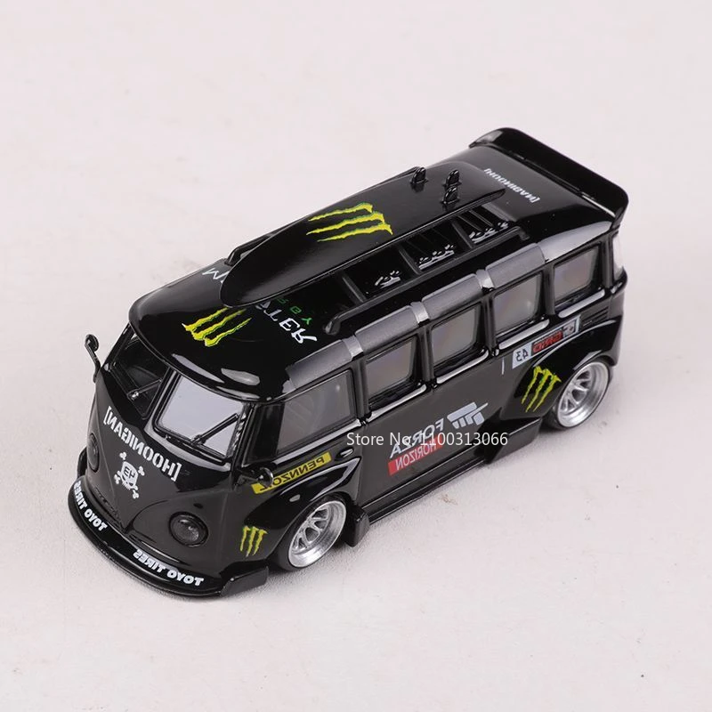 

1/64 Scale Bus VW RWB T1 Car Model Alloy Diecasts Toy Model High Simulation Static State Bus Vehicle for Adult Collection Gifts