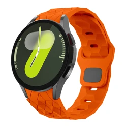 Premium Silicone Sports Watch Band - Adjustable Strap for Watch 4 Classic (Orange)
