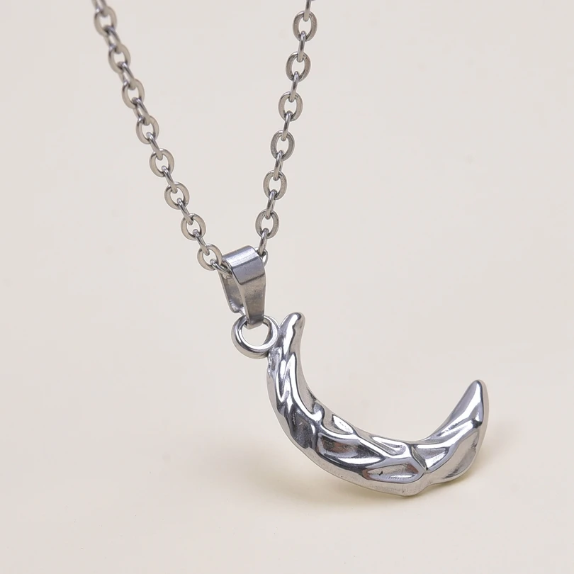 

Classic Geometric Moon Pendant Trendy Necklace for Women Stainless Steel Choker Clavicle Chain Female Necklaces Jewelry Gifts