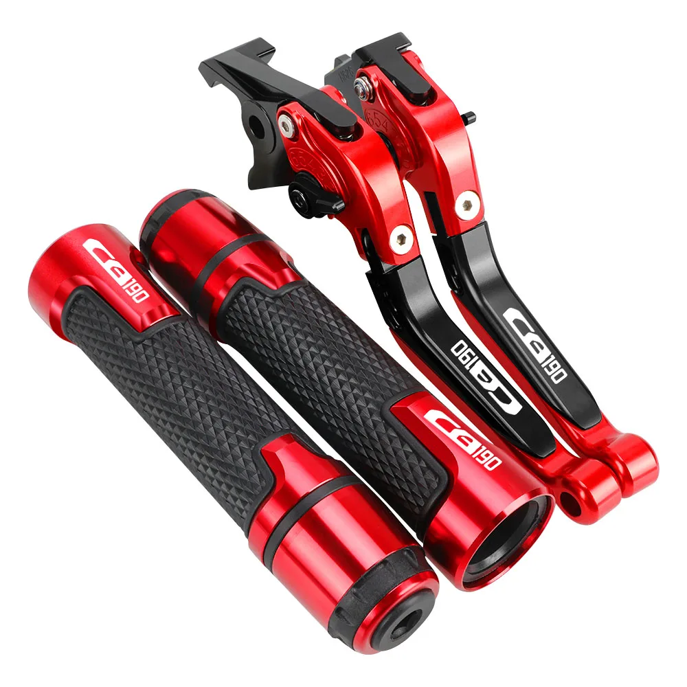 

CB 190 Motorcycle Accessories Brake Clutch Levers Handlebar Handle bar Hand Grips ends FOR HONDA CB190 ALL YEARS