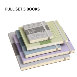 Premium 100% Cotton Watercolor Sketchbook - 300g Artist Journal & Drawing Notebook (5Pcs Full set B)