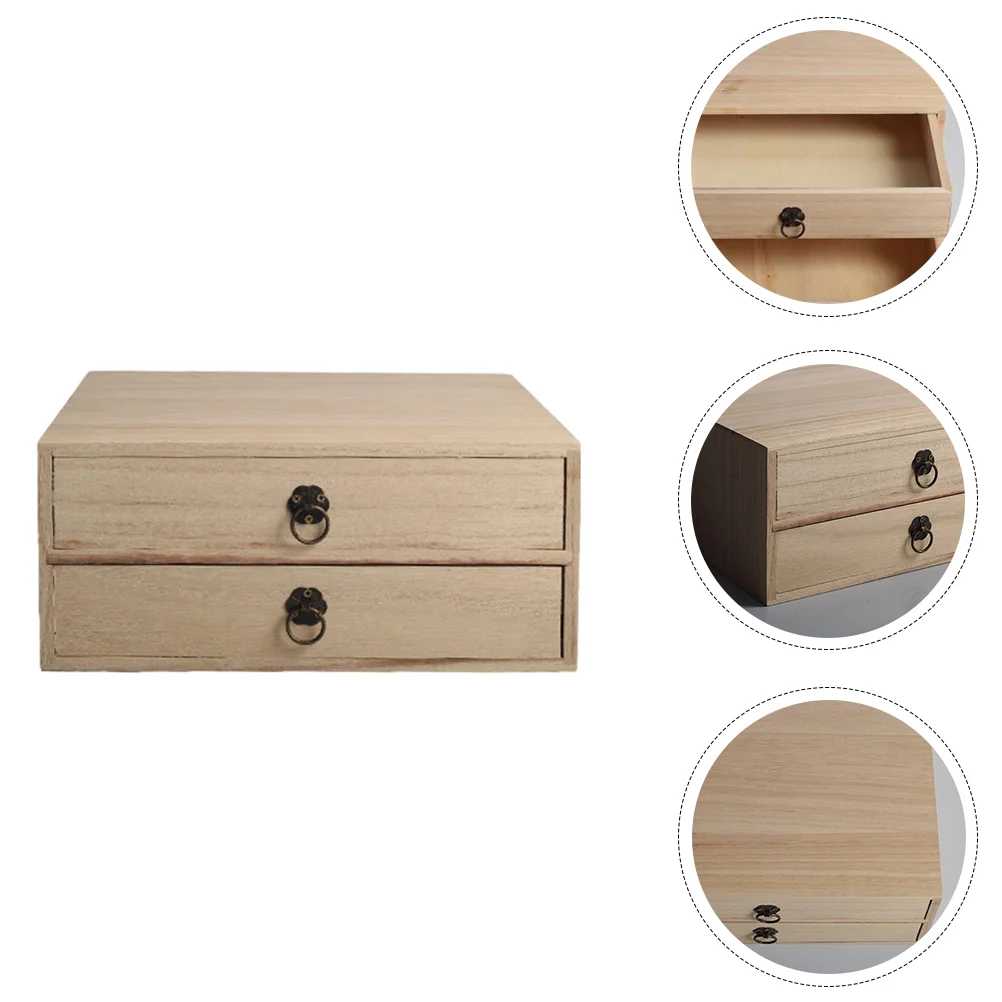 

Drawer Box Multi-layer Storage Container Desktop Organizer Cypress Type Sundries