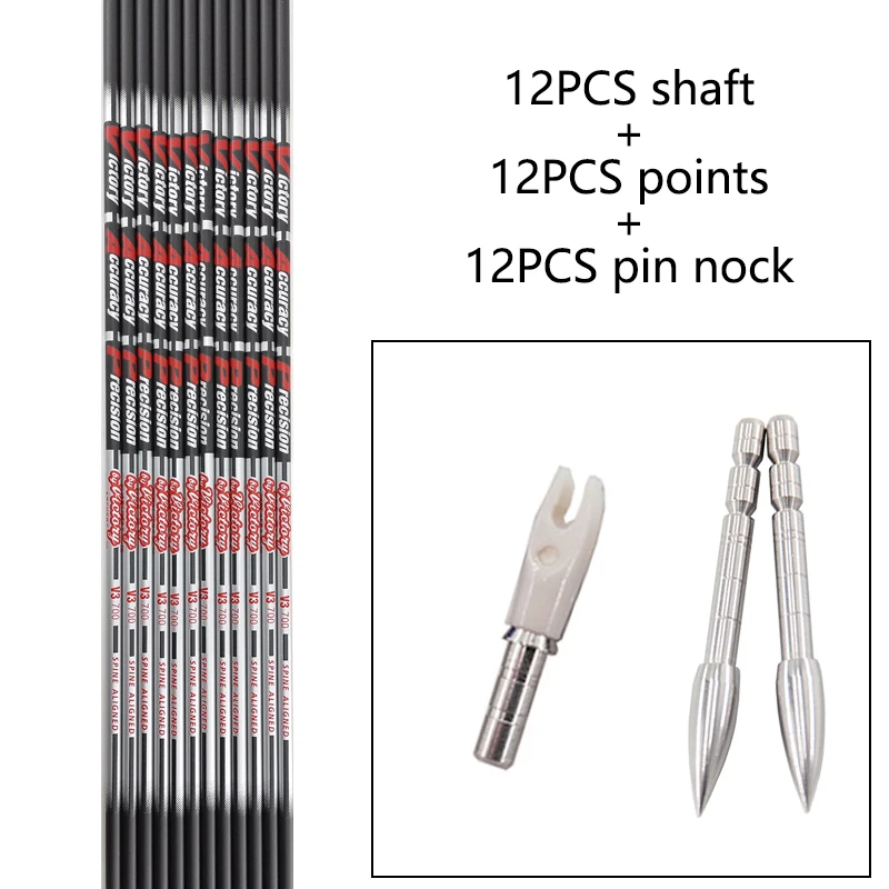 ID 4.2 Colonne Vertébrale 500 600 700 800 900 1000 Carbone Tir À L'arc En Fiber De Carbone Flèches arc et flèche